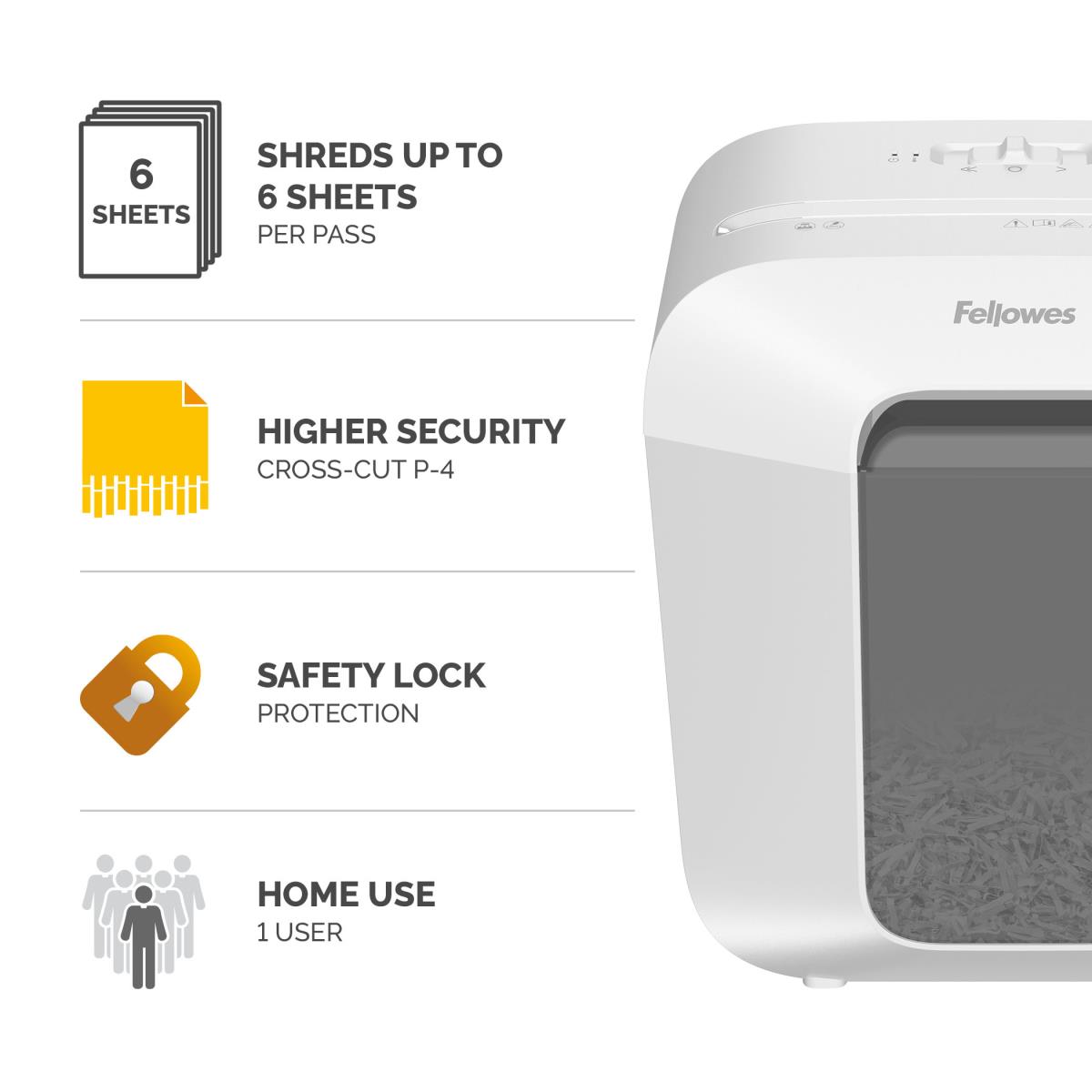Powershred LX25 White Shredder (Cross Cut) 230v UK thumbnail