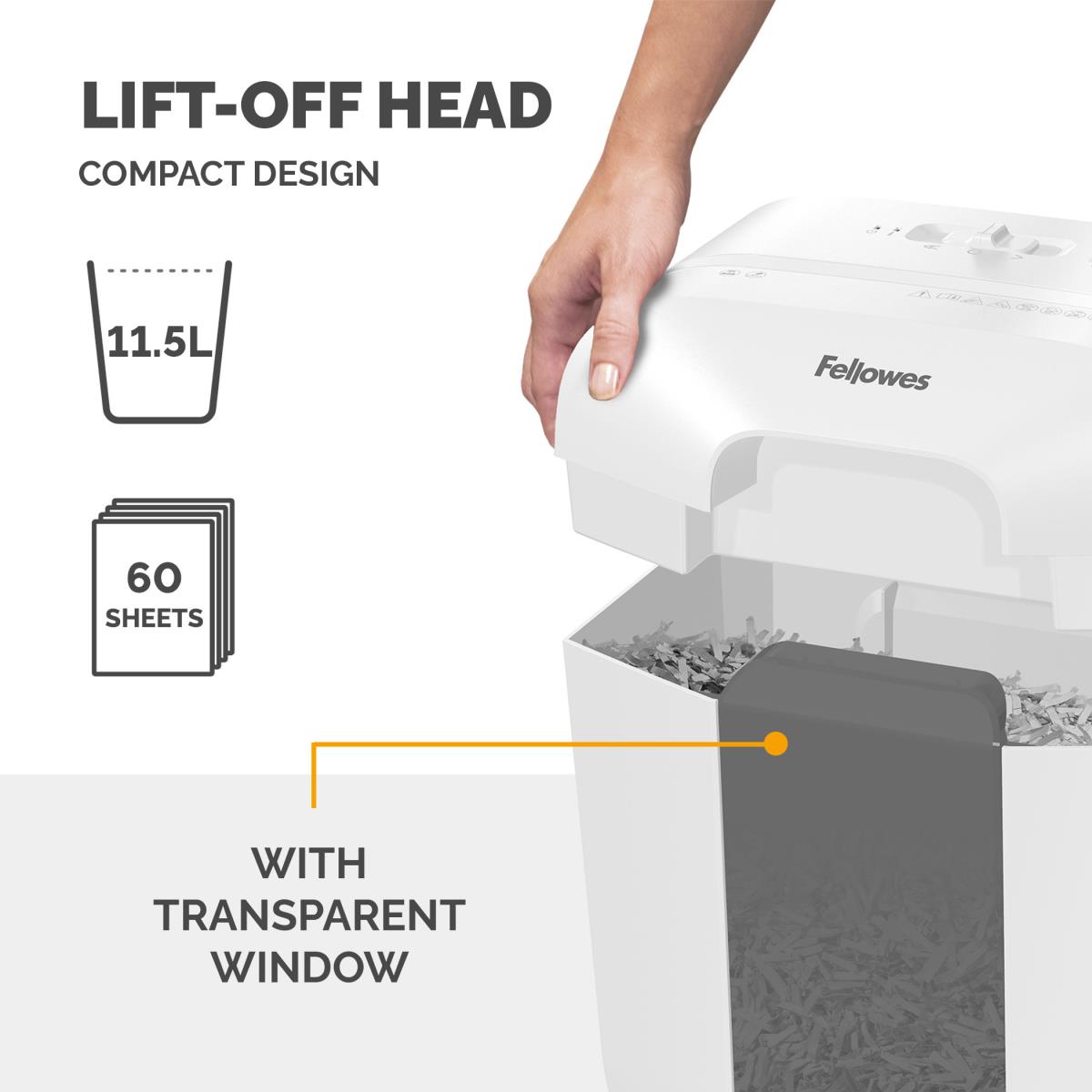 Powershred LX25 White Shredder (Cross Cut) 230v UK thumbnail