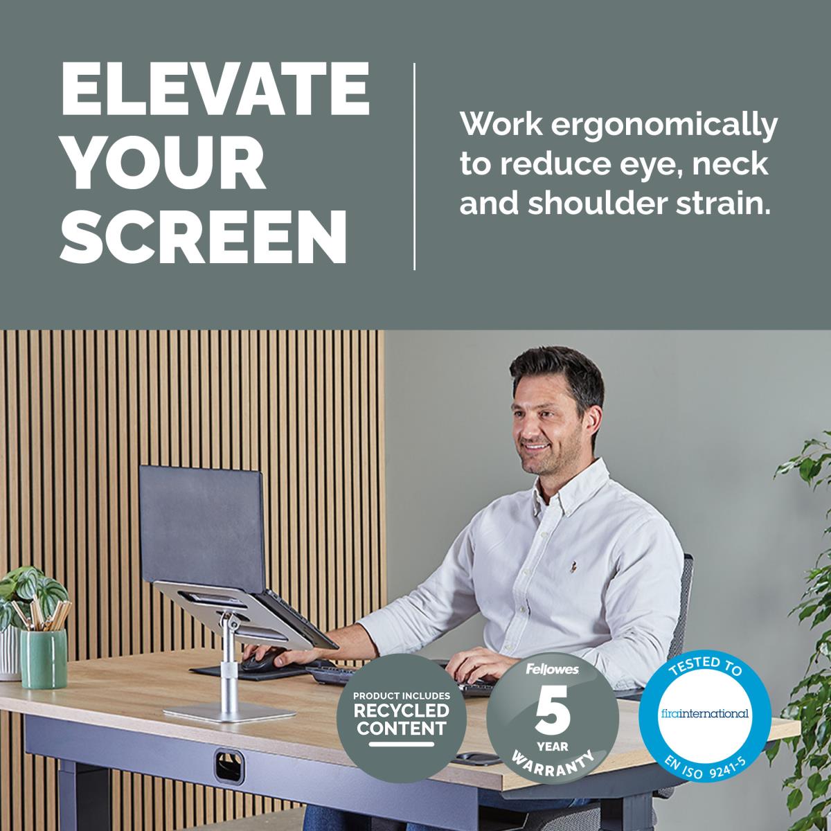 Alumia Desk Laptop Stand Silver thumbnail