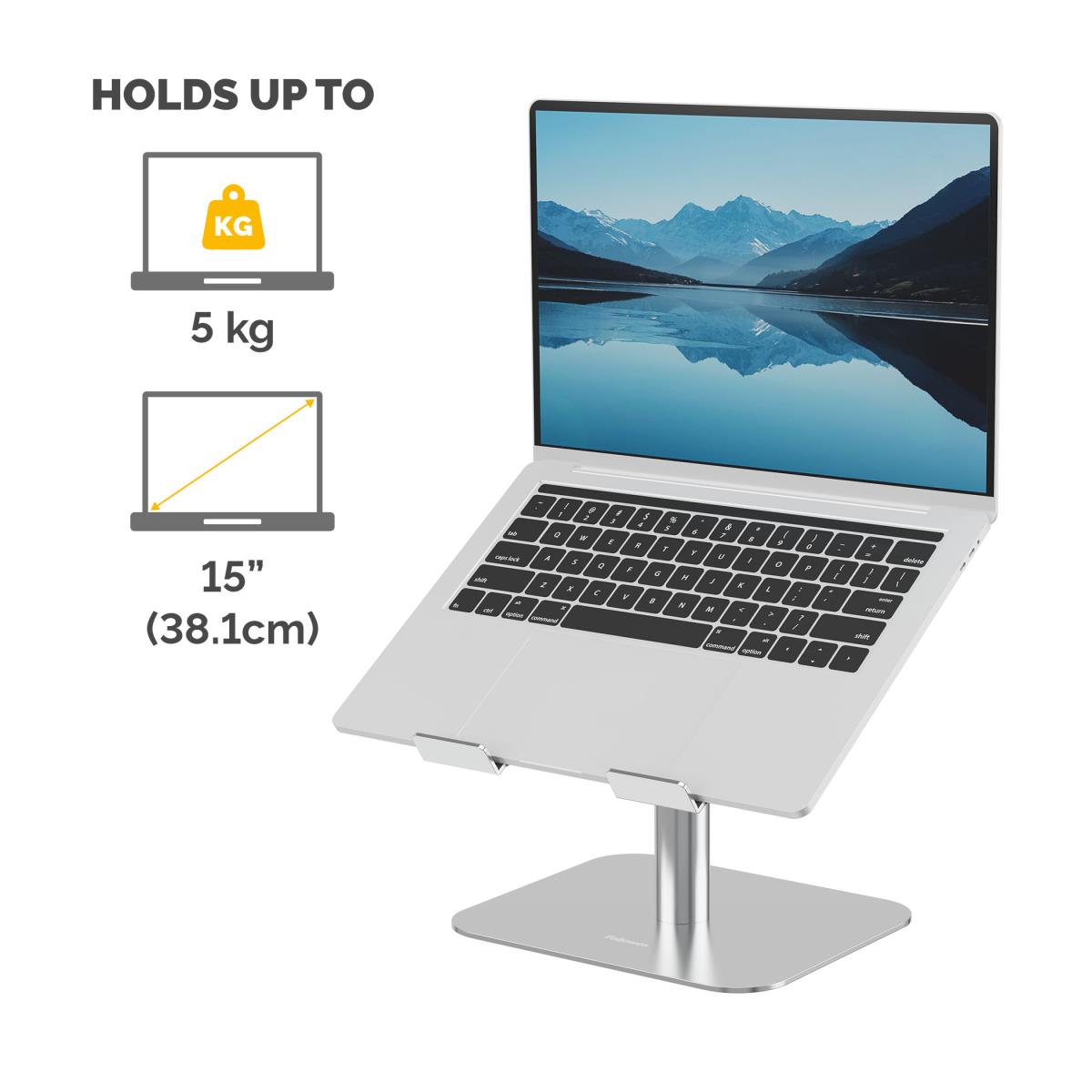 Alumia Desk Laptop Stand Silver thumbnail