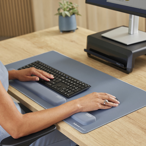 (NEW) FELLOWES BREYTA PALM WRIST REST -MARINE 100142567 thumbnail