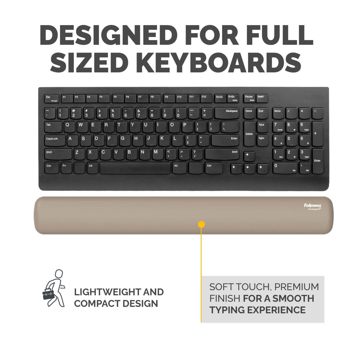 Breyta  Keyboard Wrist Rest Sand thumbnail