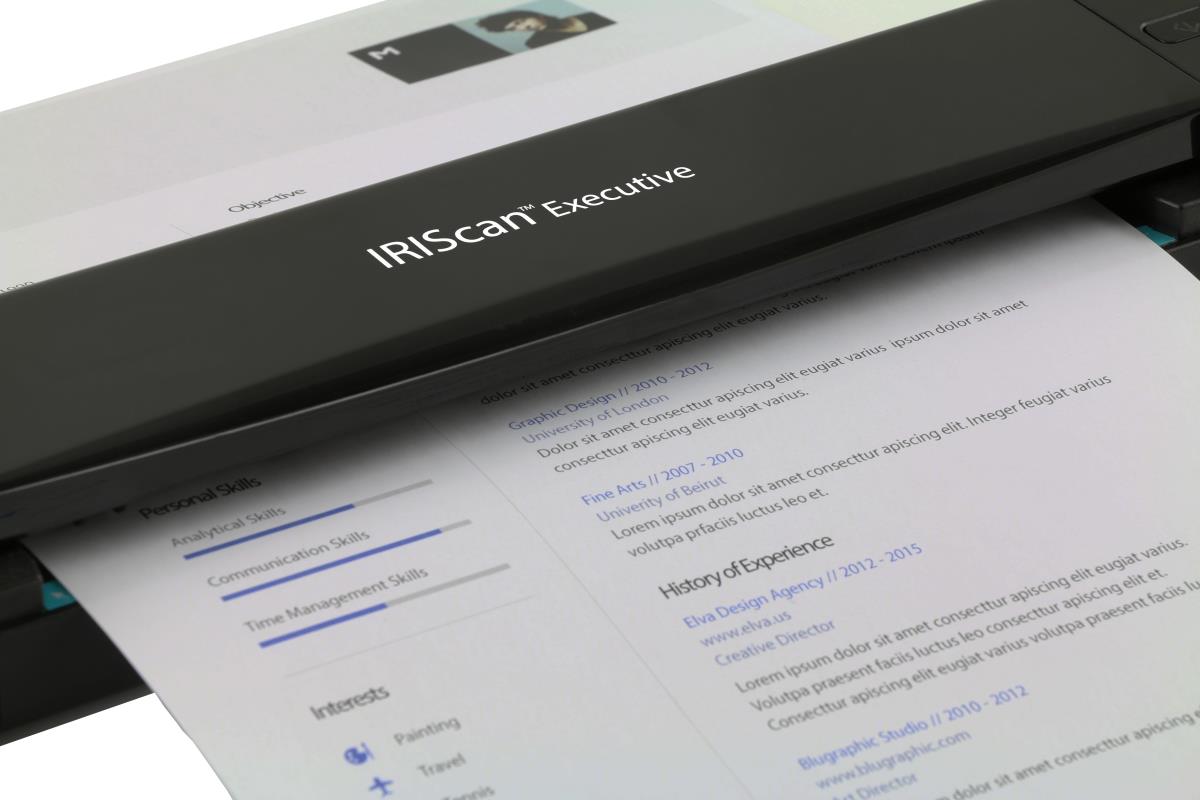 IRIS IRIScan Executive 4 - Sheetfed scanner - Dual CIS - Duplex - 216 x 813 mm - 600 dpi x 600 dpi - up to 100 scans per day - USB 2.0 thumbnail