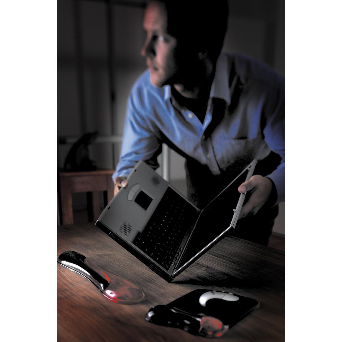 62402 Duo Gel Mouse Pad Wave Red and Smoke thumbnail