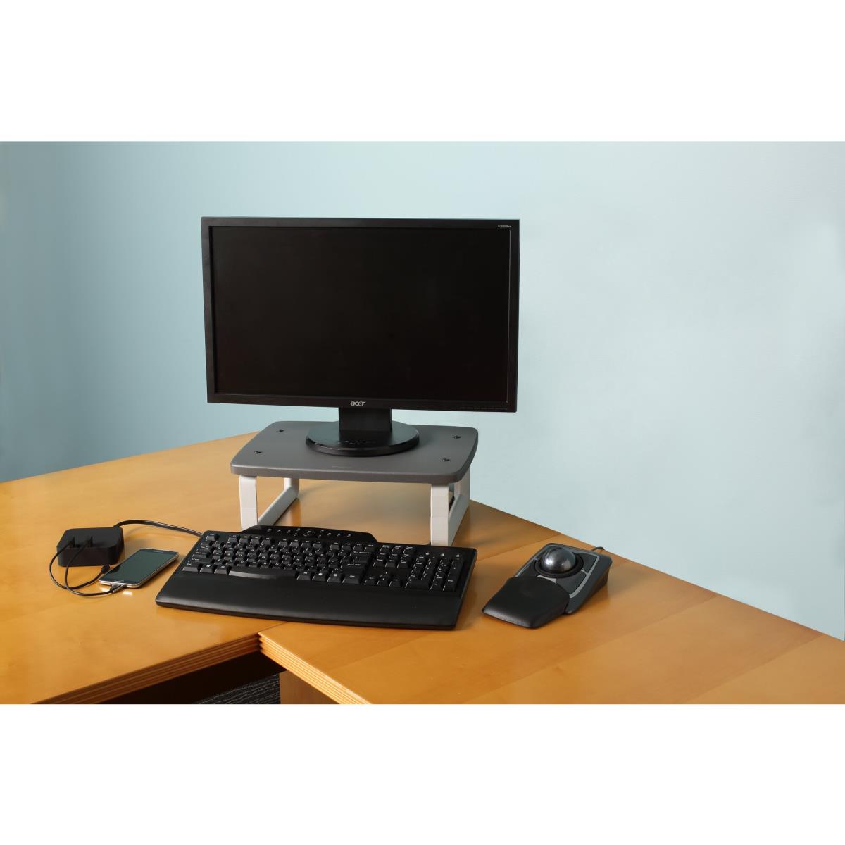 60089 Monitor Stand Plus with SmartFit System - Grey thumbnail