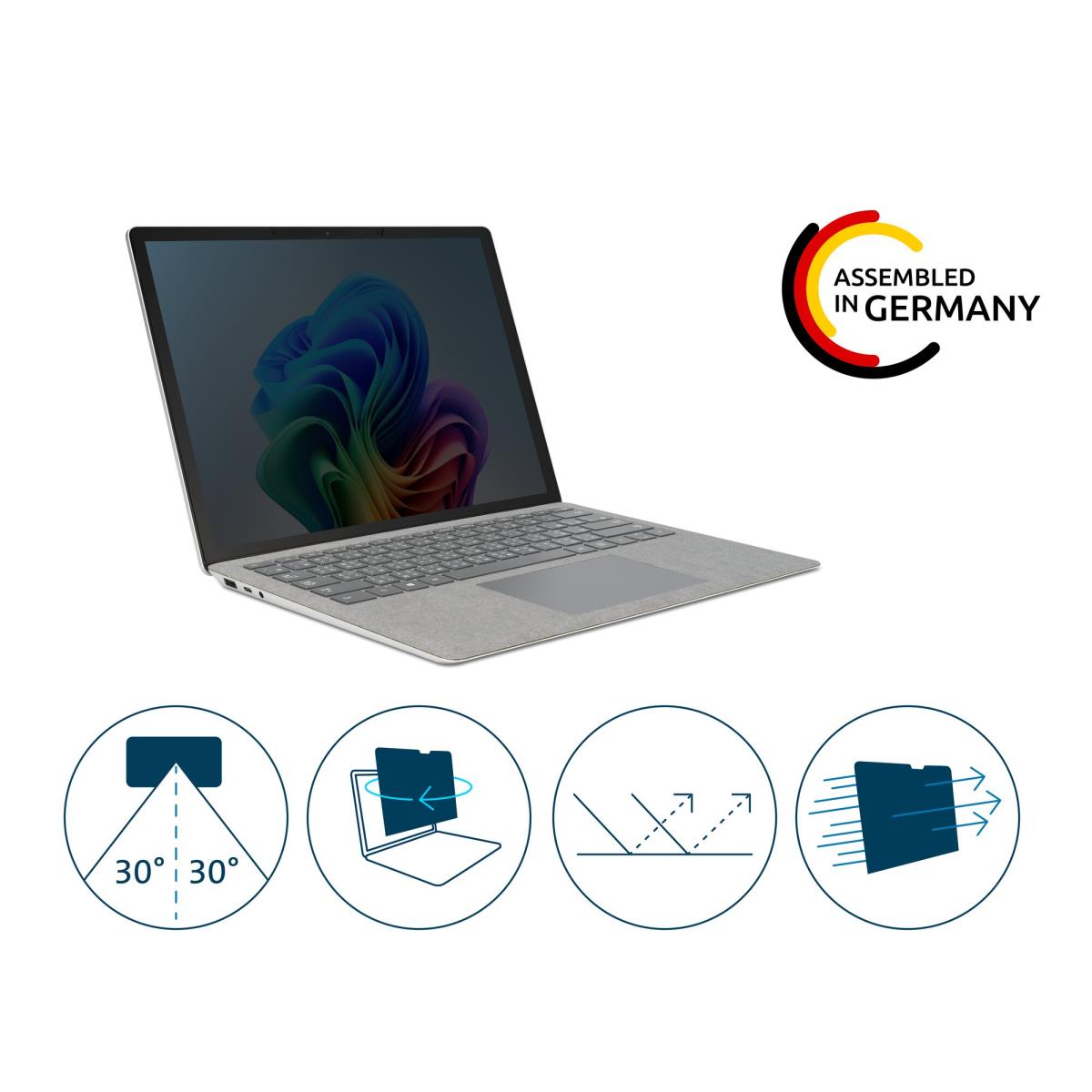 Privacy Screen Filter 2-Way Removable for Surface Laptop 1;2;3;4;5 and 6 - 15. thumbnail
