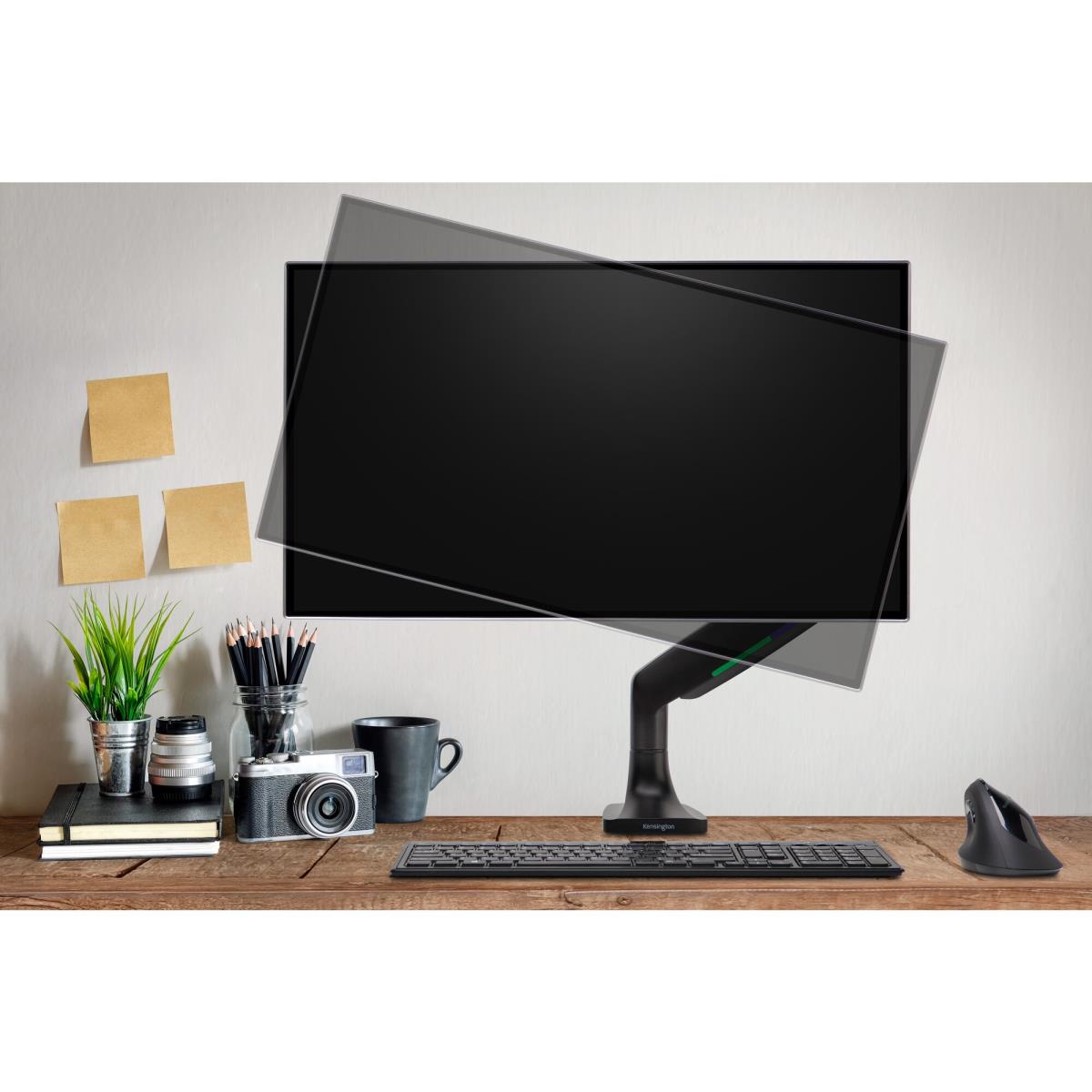ONETOUCH HEIGHTADJUST SNGL ARM BLK thumbnail