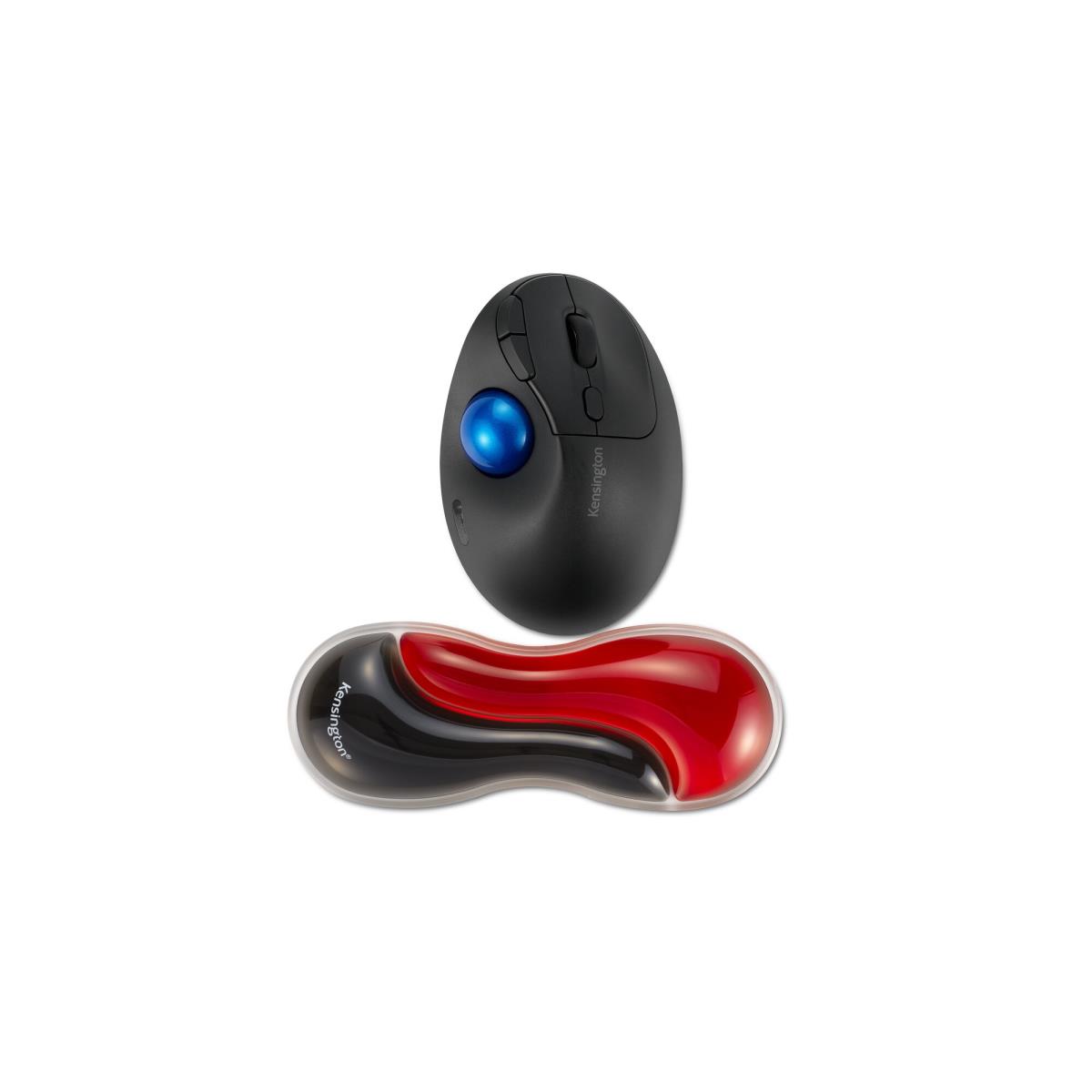 K62440WW Slim Duo Gel Mouse Trackball Red Wrist Rest thumbnail