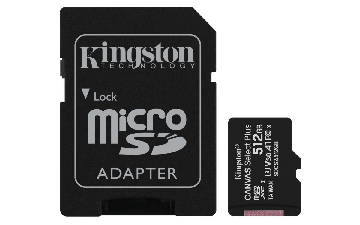 512GB micSDXC Canvas Select Plus 100R A1 C10 Card + ADP thumbnail