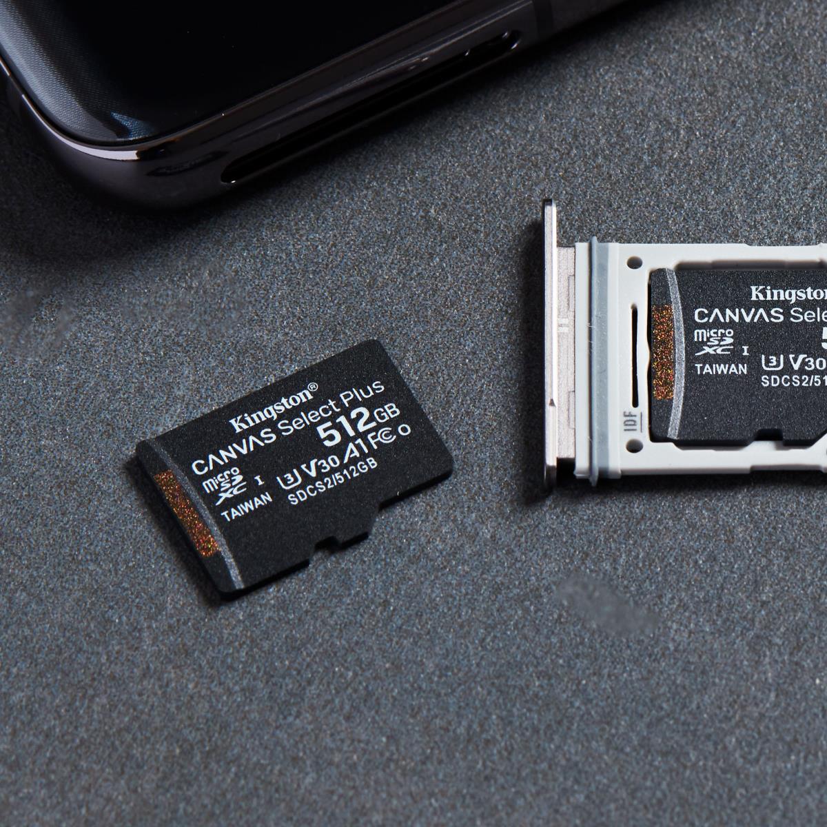 512GB micSDXC Canvas Select Plus 100R A1 C10 Card + ADP thumbnail