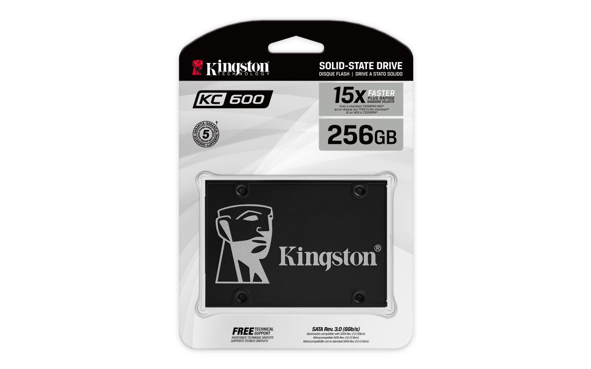 256GB KC600 SSD 2.5 SATA3 RW MBS 7MM thumbnail