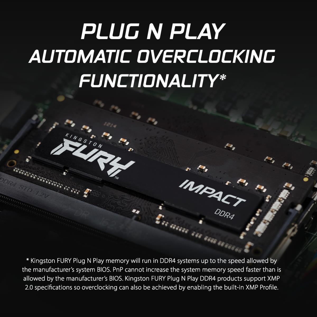 EU Product - SO CL20 SODIMM Fury Impact - 16 GB - DDR4 thumbnail
