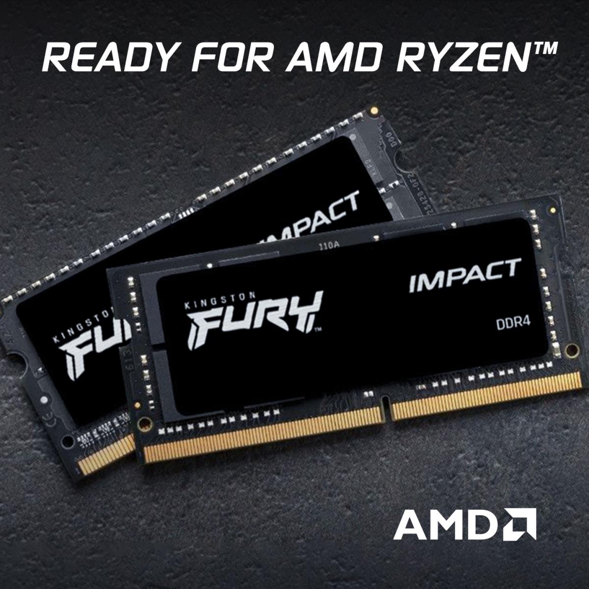 EU Product - SO CL20 SODIMM Fury Impact - 16 GB - DDR4 thumbnail
