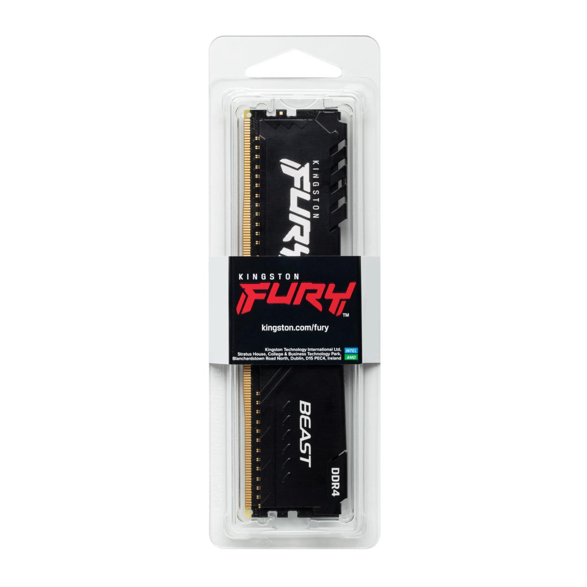 EU Product - DDR4 CL16 DIMM Fury Beast - 8 GB - DDR4 thumbnail