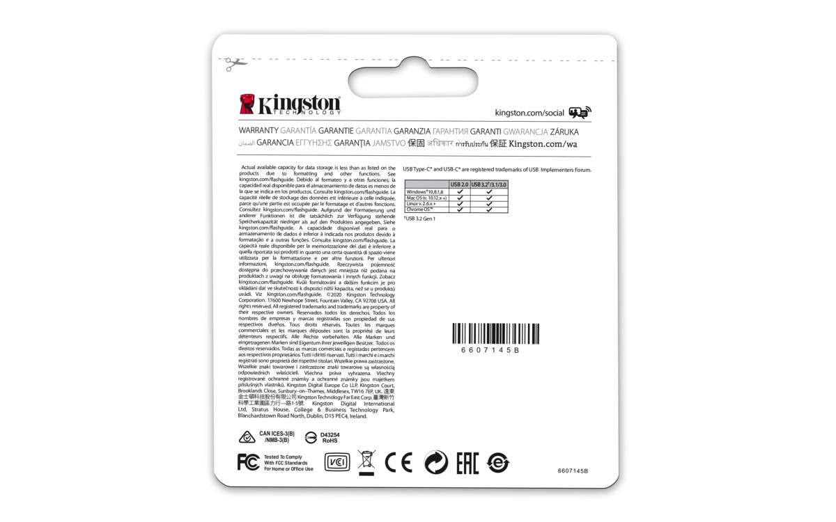 EU Product - DataTraveler microDuo 3C - USB-Stick - 256 GB thumbnail