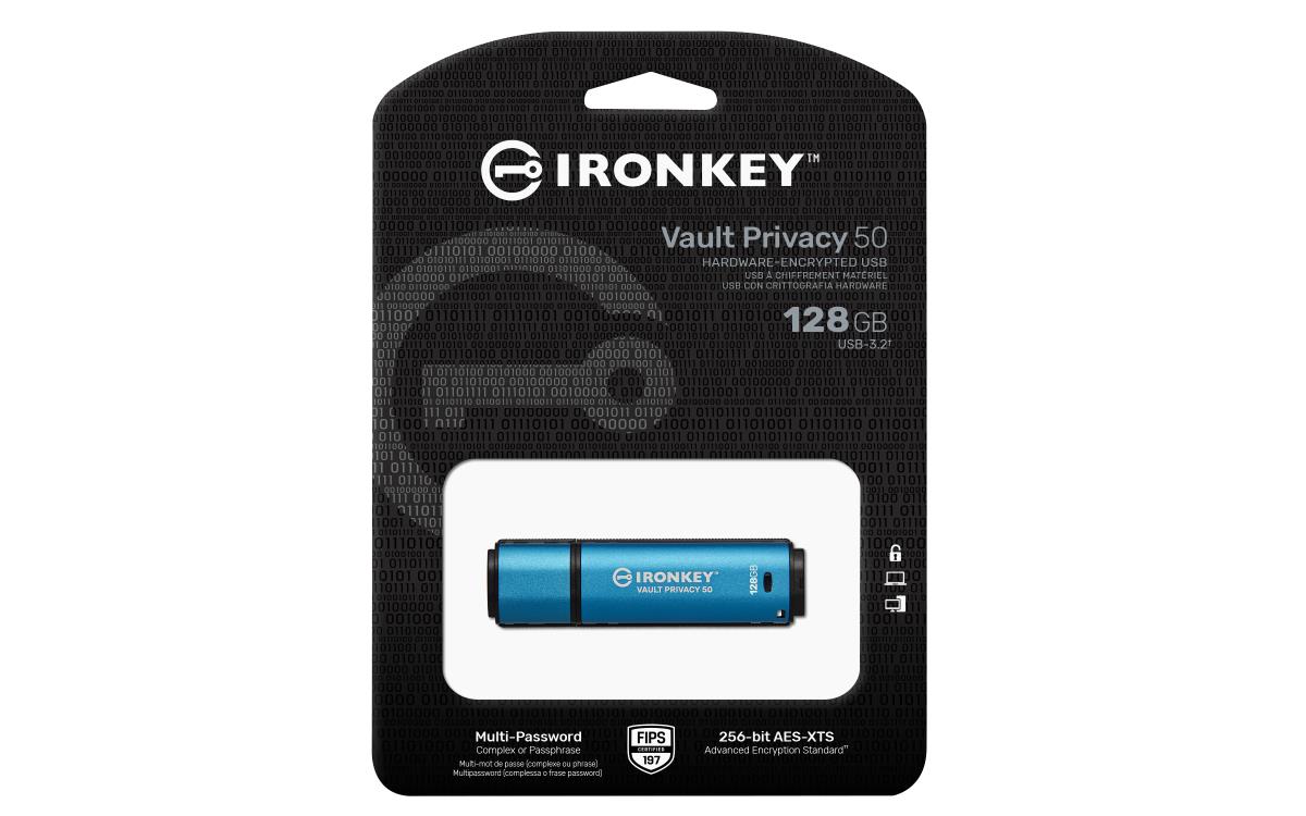 EU Product - IronKey Vault Privacy 50 - USB-Stick - 128 GB thumbnail