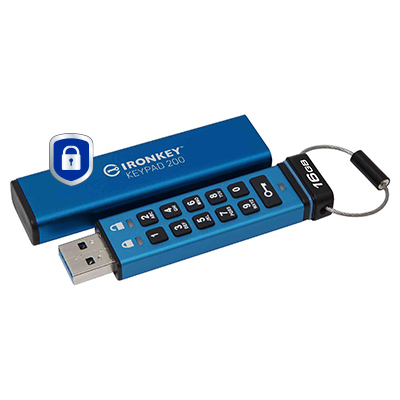 EU Product - IronKey Keypad 200 - Usb-Flash-Laufwerk - USB-Stick - 16 GB thumbnail