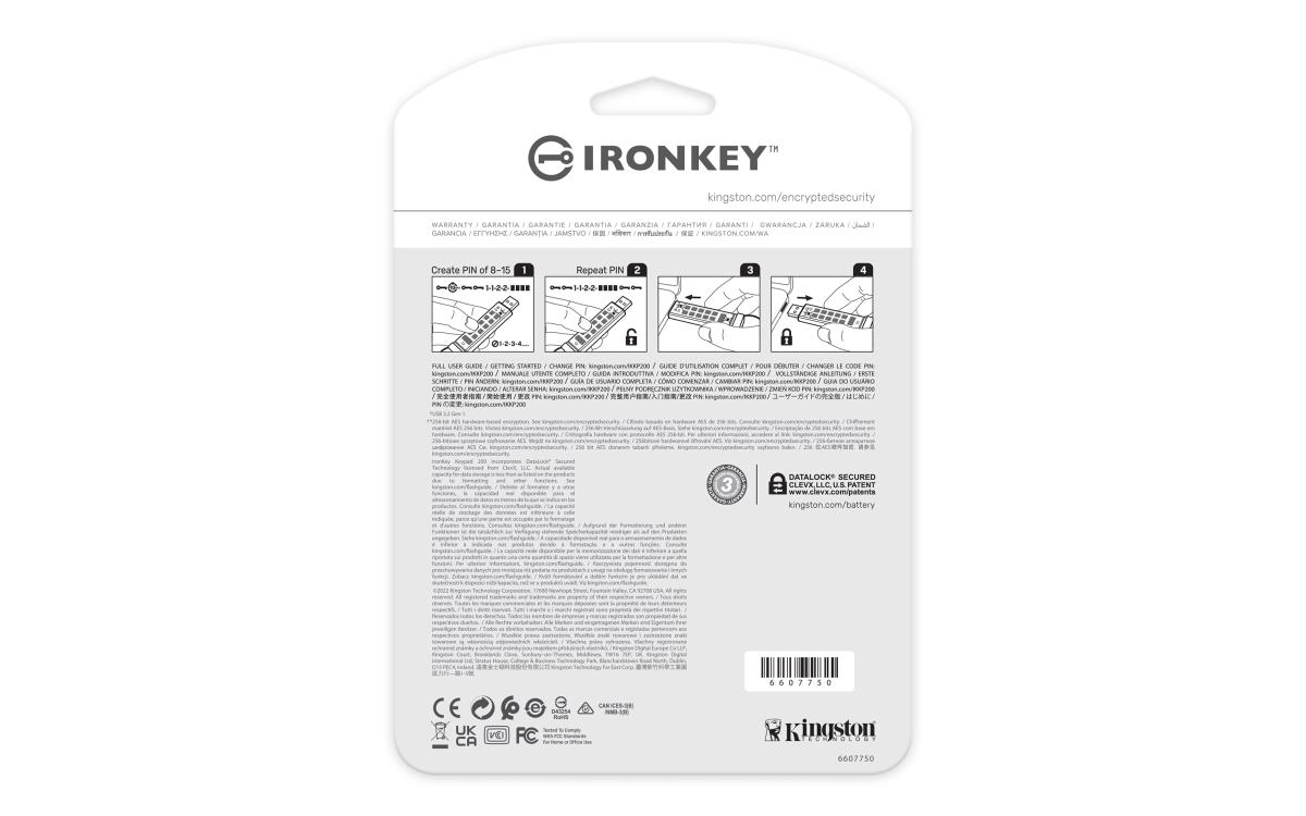 128GB IRONKEY KEYPAD200 AES-256 thumbnail