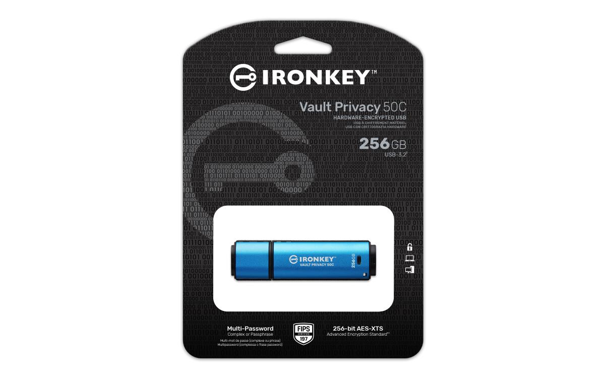 EU Product - IronKey Vault Privacy 50 Usb-C - USB-Stick - 256 GB thumbnail