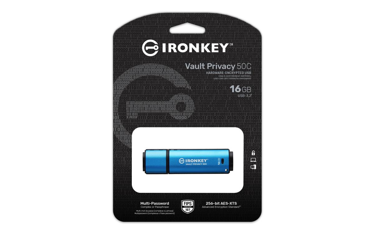 EU Product - IronKey Vault Privacy 50 - USB-Stick - 16 GB thumbnail