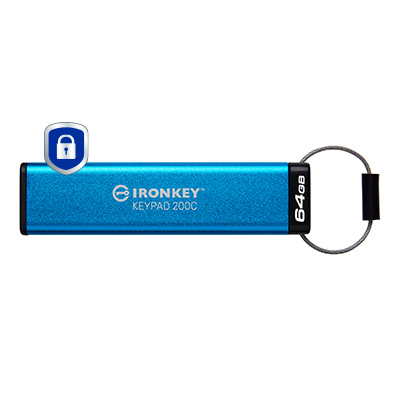 EU Product - IronKey Keypad 200C Usb-C - USB-Stick - 64 GB thumbnail