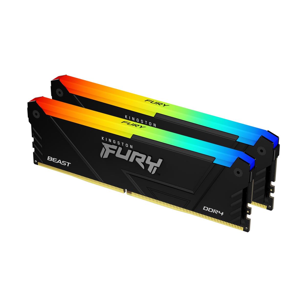 EU Product - Fury Beast 3200MT/s CL16 DIMM Kit RGB - 64 GB - DDR4 thumbnail