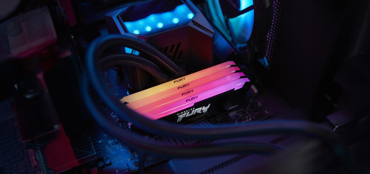 EU Product - Fury Beast 3200MT/s CL16 DIMM Kit RGB - 64 GB - DDR4 thumbnail