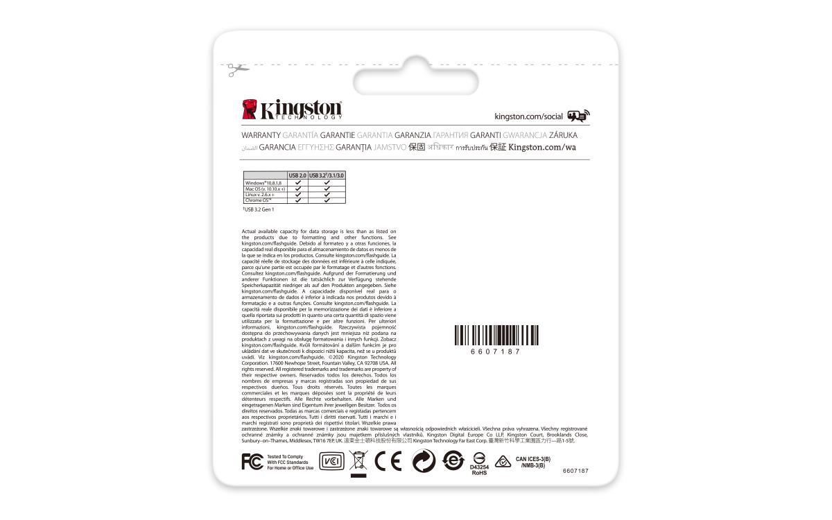 EU Product - USB3.2 DataTraveler Kyson/s - USB-Stick - 512 GB thumbnail