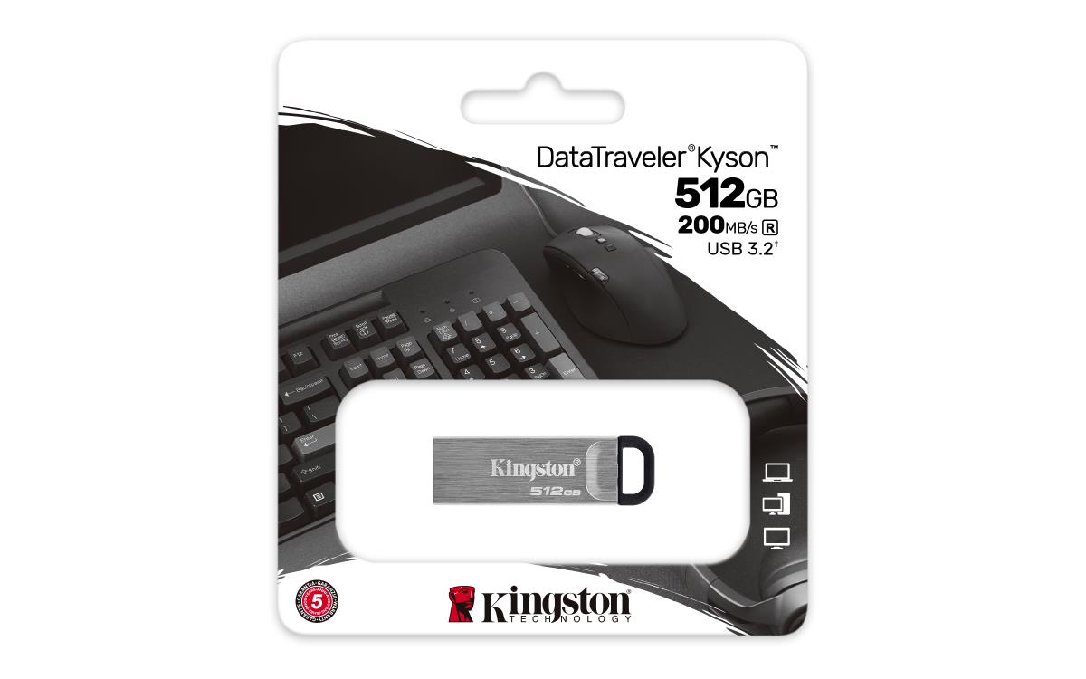 EU Product - USB3.2 DataTraveler Kyson/s - USB-Stick - 512 GB thumbnail