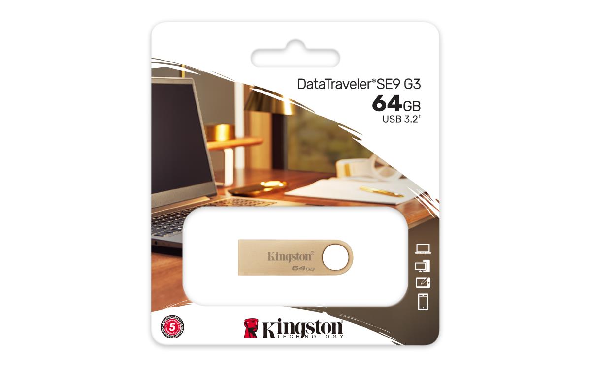 64GB SE9 G3 PEN USBA 3.2 GOLD CASING thumbnail