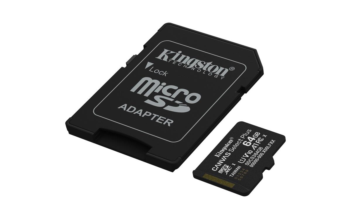 Canvas Select Plus 64GB Micro SD UHS-I Card with Adapter, A1-Rated for Android Devices thumbnail