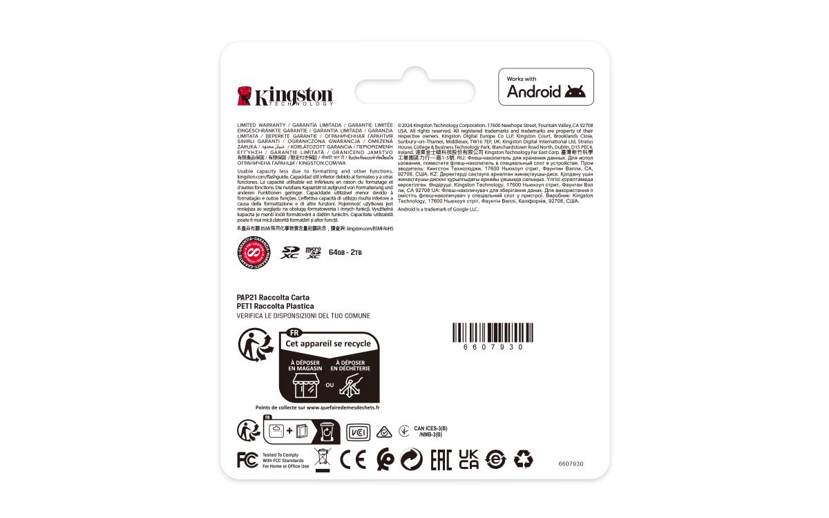 Canvas Select Plus 64GB Micro SD UHS-I Card with Adapter, A1-Rated for Android Devices thumbnail