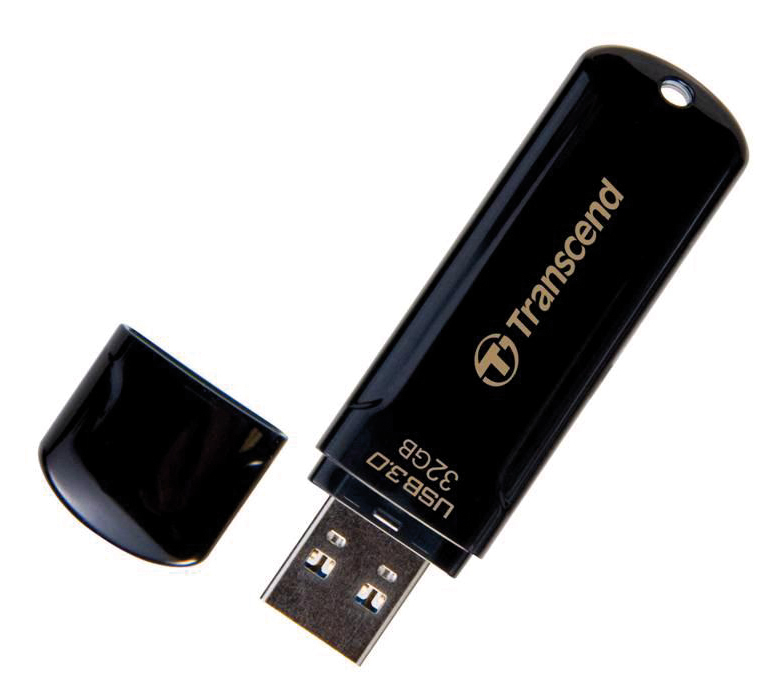 EU Product - USB-Stick  32GB Transcend JetFlash 700 USB3.1 schwarz thumbnail