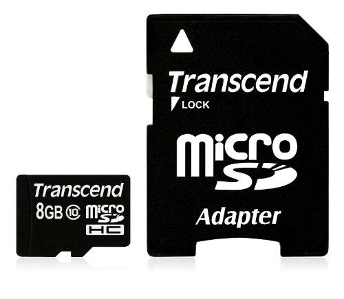EU Product - microSDXC/SDHC Class 10 8GB with Adapter - 8 GB - MicroSDHC - Class 10 - NAND - 90 MB/s - Black thumbnail