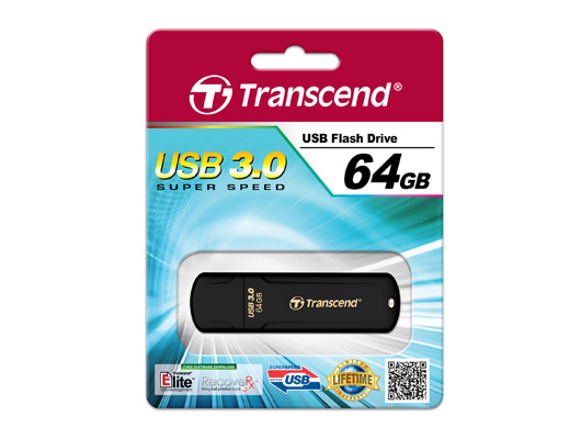 EU Product - JetFlash elite JetFlash 700 64GB - 64 GB - USB Type-A - 3.2 Gen 1 (3.1 Gen 1) - Cap - 8.5 g - Black thumbnail