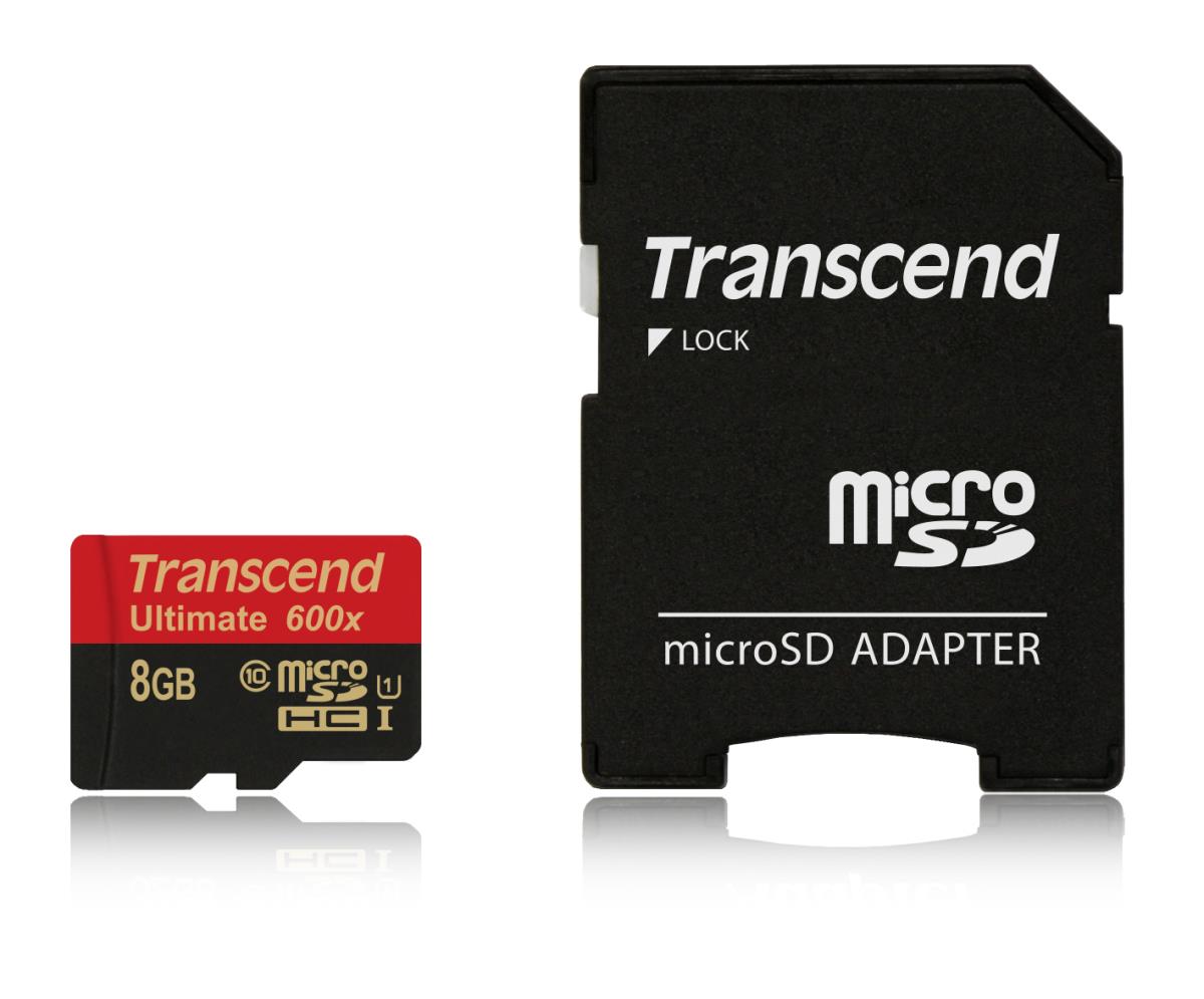 EU Product - microSDHC Class 10 UHS-I 600x 8GB - 8 GB - MicroSDHC - Class 10 - MLC - 90 MB/s - Class 1 (U1) thumbnail