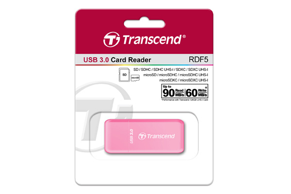 EU Product - RDF5 Card USB 3.1 Gen 1 Pink SD/microSD - Card-Reader - Micro SD thumbnail