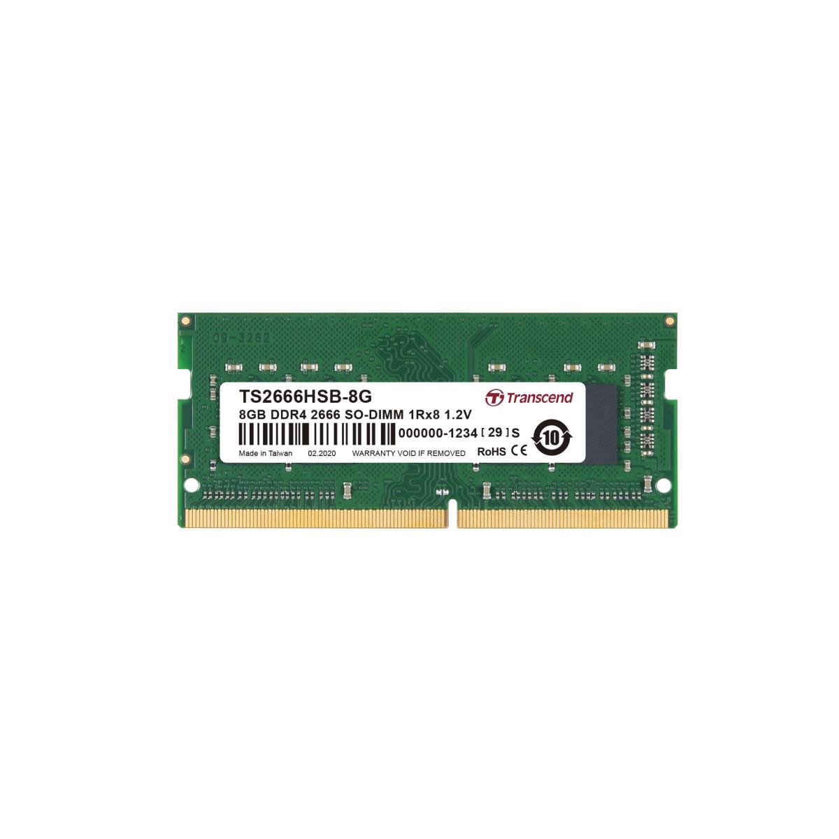 EU Product - MEM So-DIMM2666 DDR4 8GB Transcend - 8 GB - DDR4 thumbnail