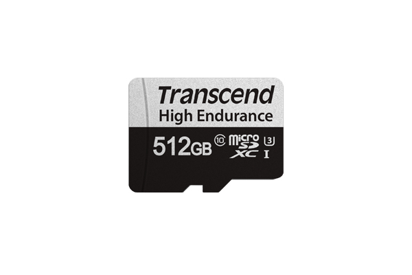 EU Product - SD microSD Card 512GB Transcend SDXC USD350V w/adapter thumbnail