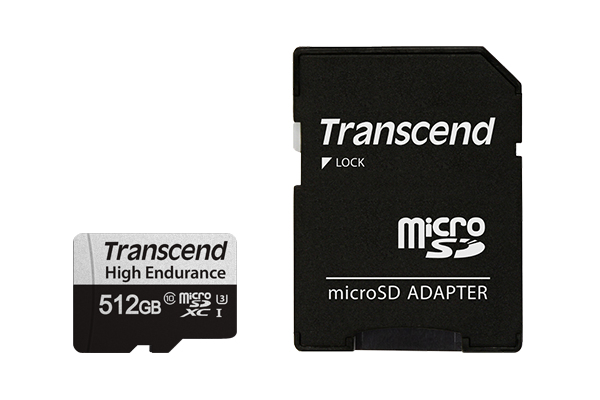 EU Product - SD microSD Card 512GB Transcend SDXC USD350V w/adapter thumbnail