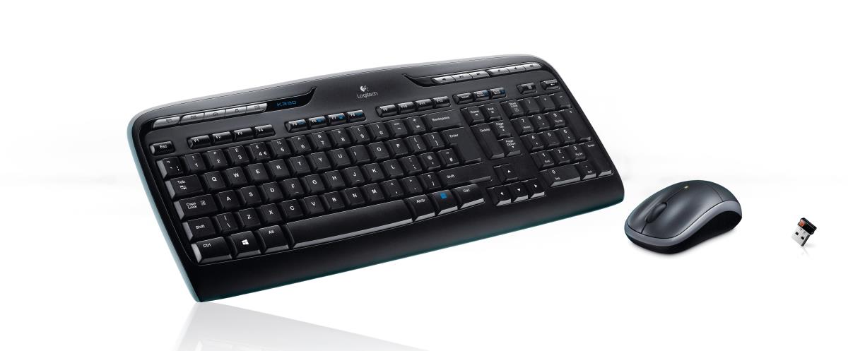 EU Product - MK320 - Standard - Wireless - RF Wireless - QWERTY - Black - Mouse included thumbnail