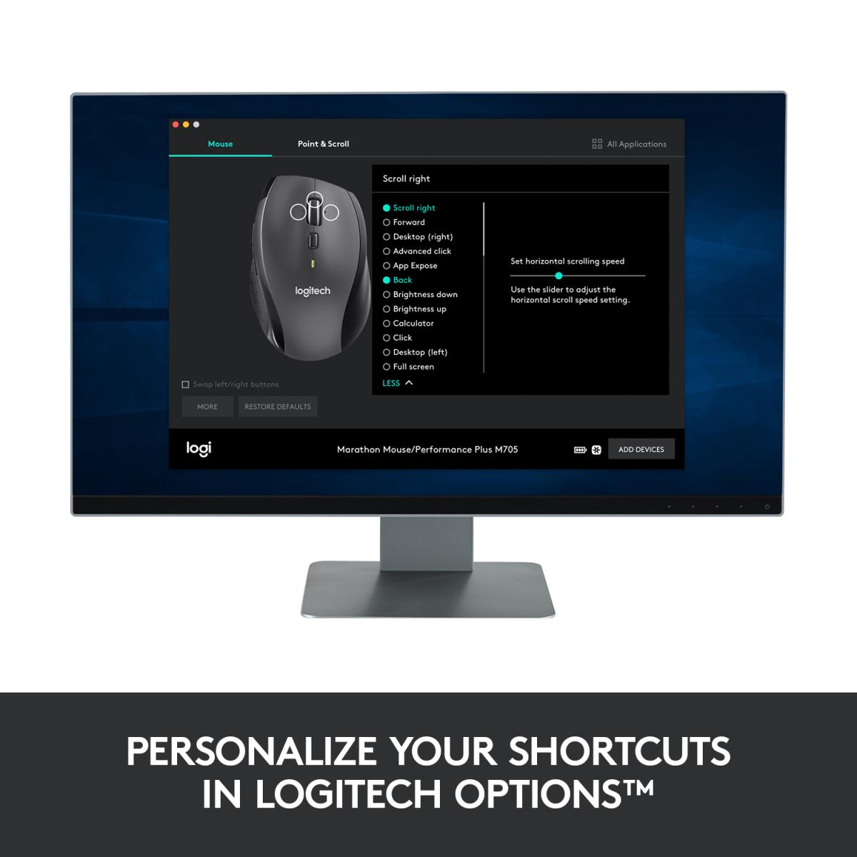 EU Product - Wireless Mouse M705 - Mouse - Laser thumbnail