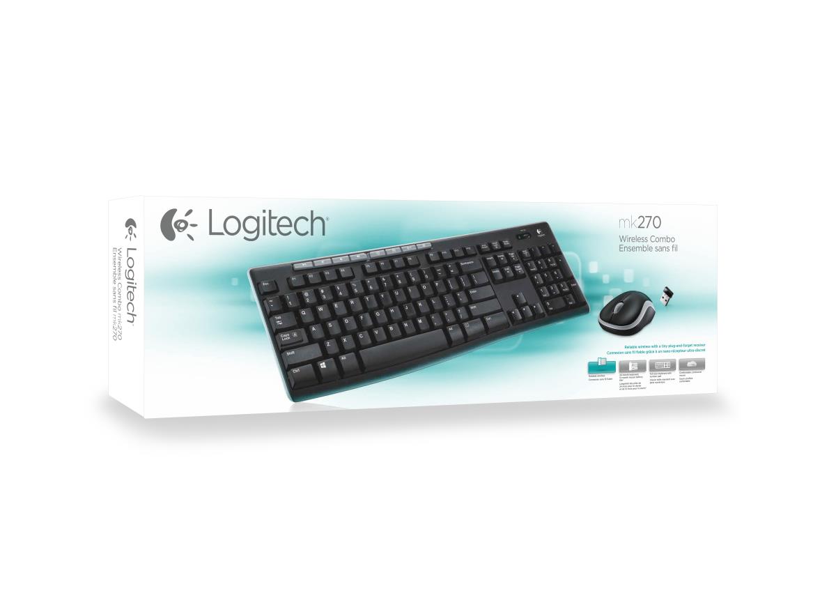 Wireless Combo MK270 Keyboard Mouse (UK) thumbnail