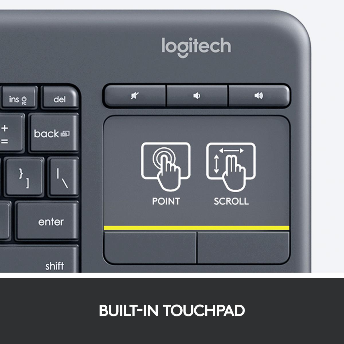 WIRELESS TOUCH KEYBRD K400 PLUS thumbnail