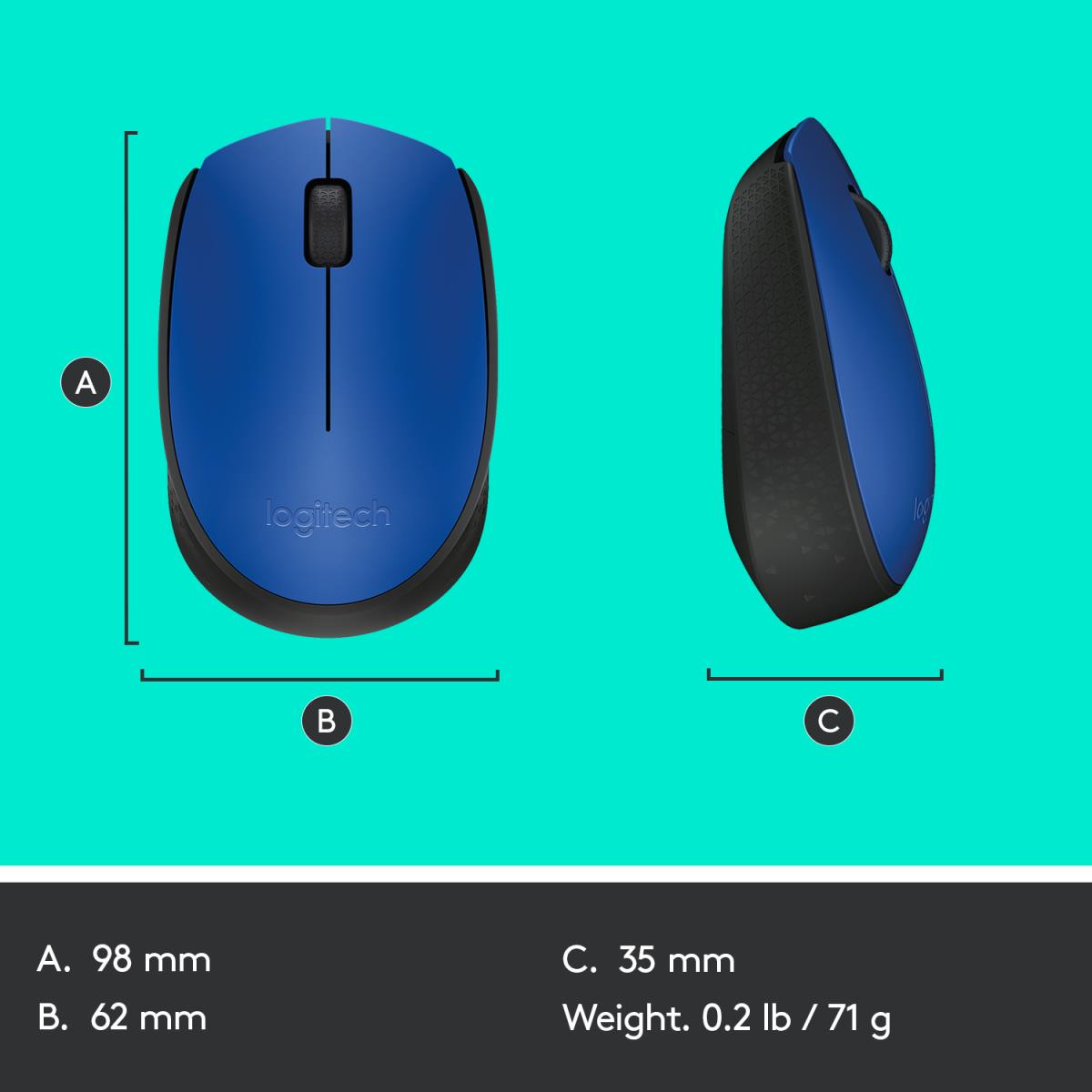 EU Product - Wireless Mouse M171 blue retail thumbnail
