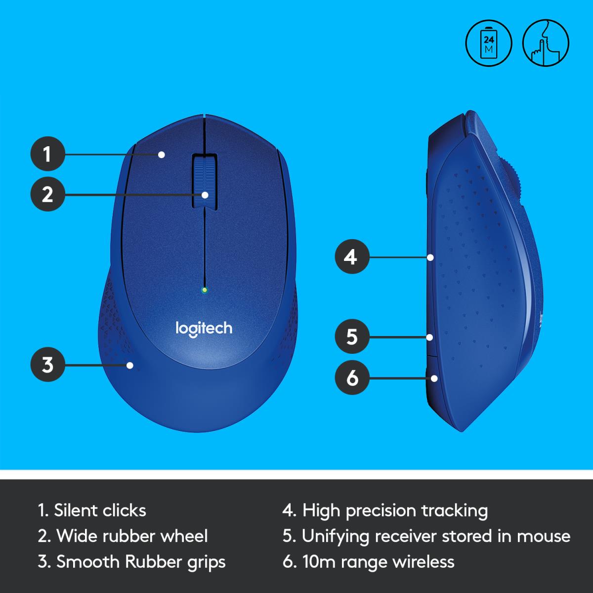EU Product - Maus M330 Silent Plus - Mouse - 1,000 dpi thumbnail