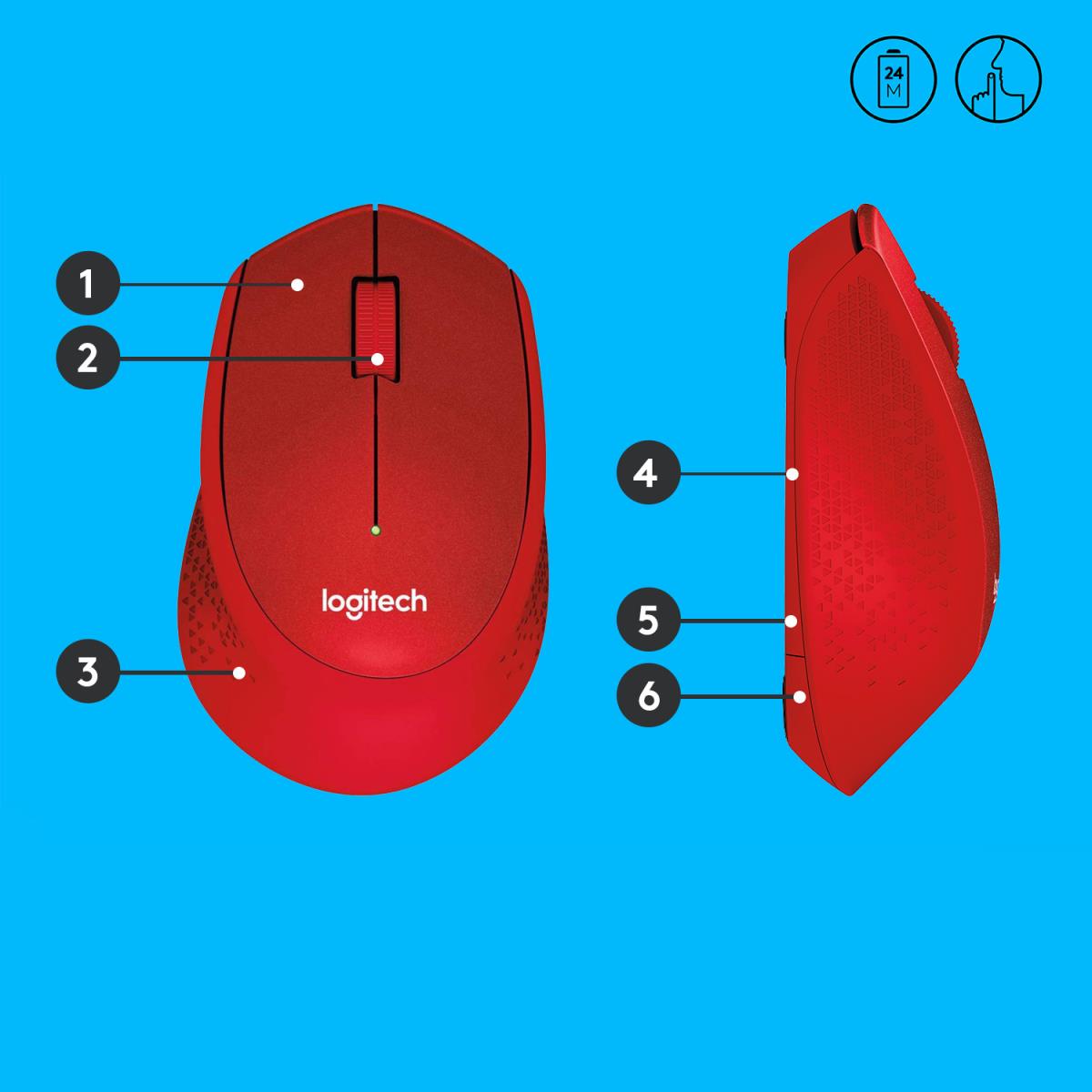 EU Product - M330 Silen Mouse, Wireless thumbnail