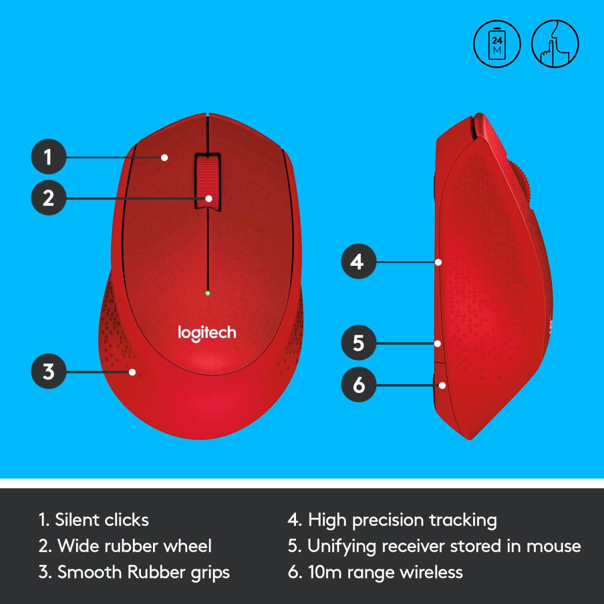EU Product - M330 Silen Mouse, Wireless thumbnail