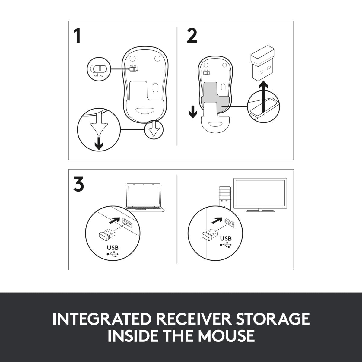 Wireless Mouse M185 3 Button Wireless Op thumbnail
