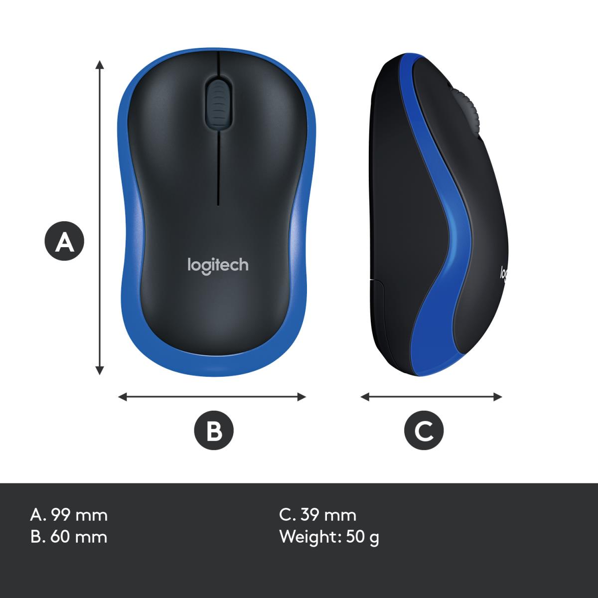 Wireless Mouse M185 3 Button Wireless Op thumbnail